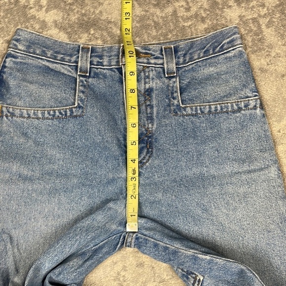 Rare Vintage Zonz High Rise Mom Jeans Rigid Denim Wide Leg Sz 11 - Picture 9 of 13